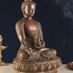 Pure Brass Medicine Buddha Statue | 17" Height | Antique Bronze Tone | Healing Sacred Art | Traditional Collection | Premium Decor | Jaipurio